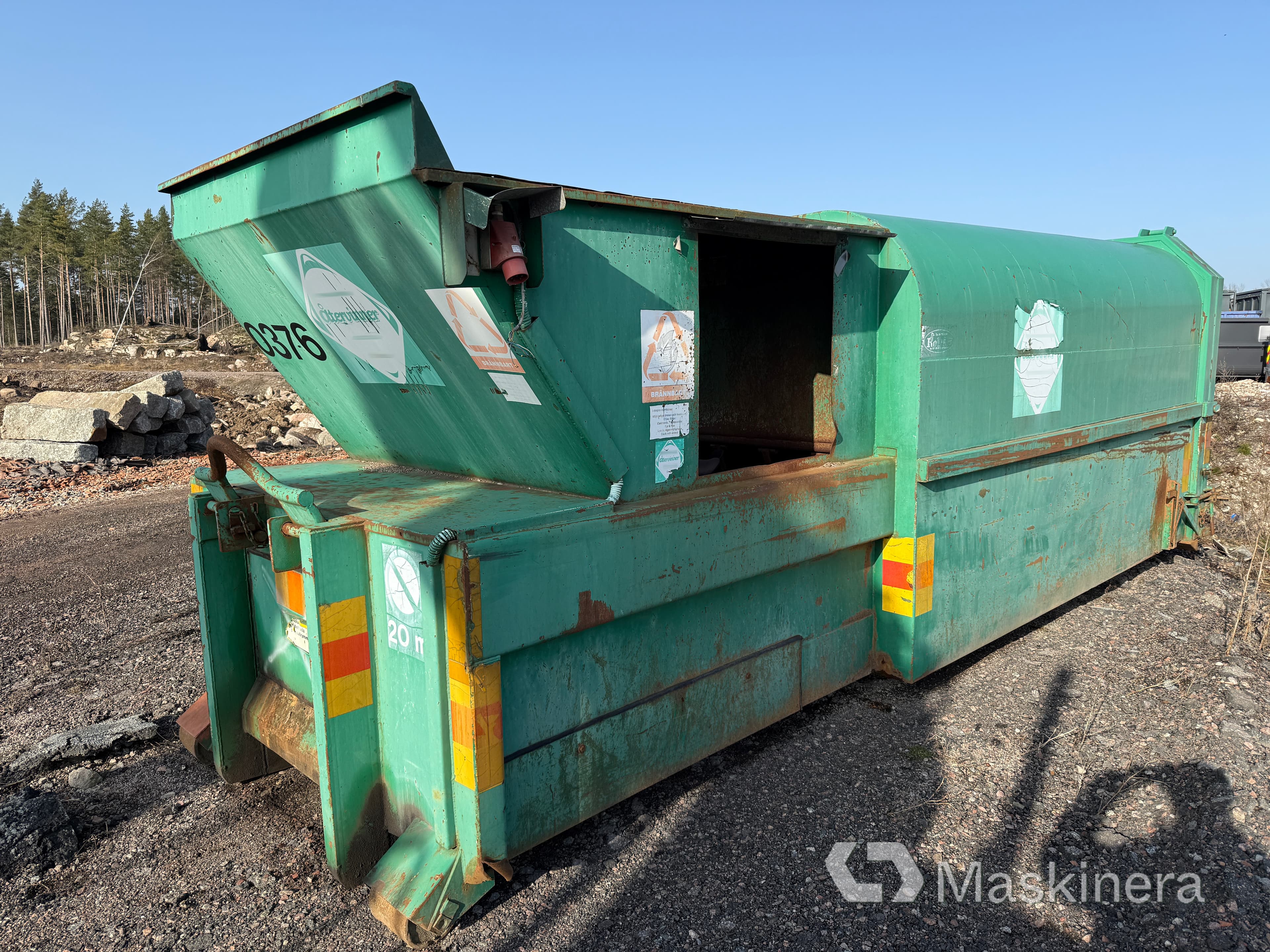 Mobil komprimator Rodab RCM20 på lastväxlarram (Rep. Objekt)