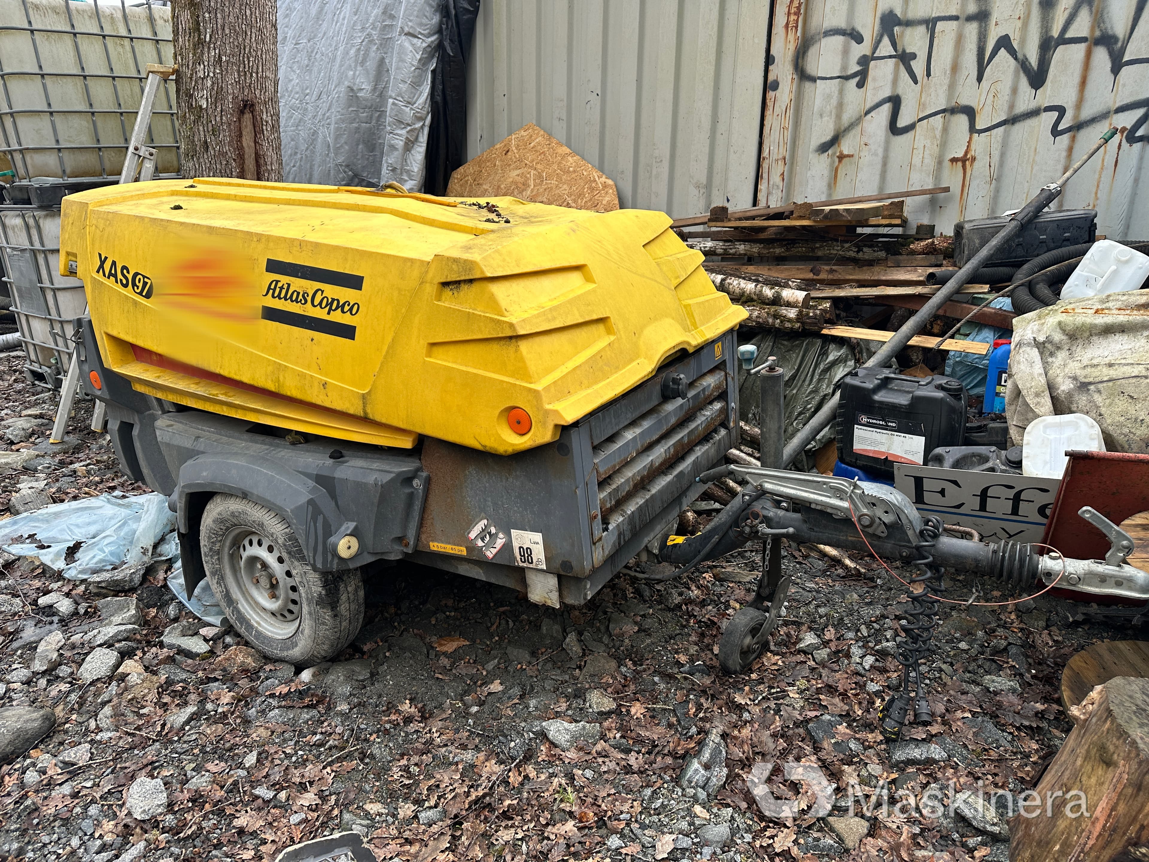 Kompressor Atlas Copco XAS 97 Reservdelsobjekt