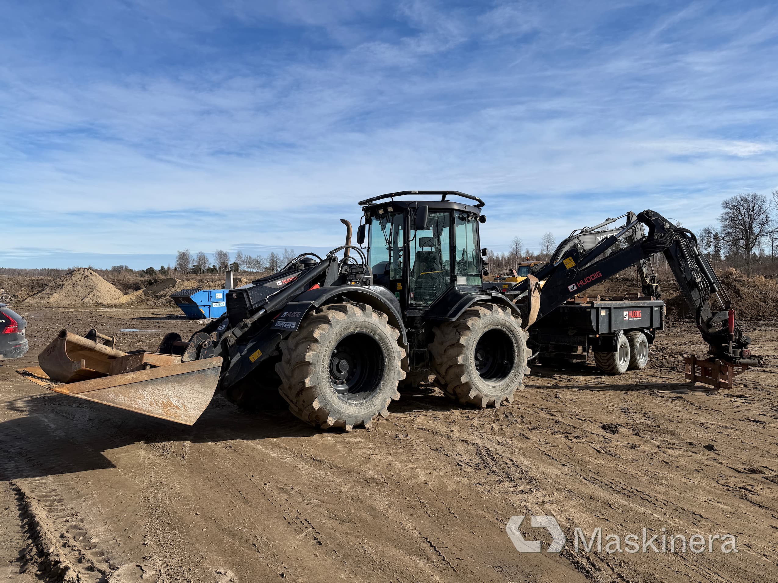 Grävlastare Huddig 1260B med tillbehör