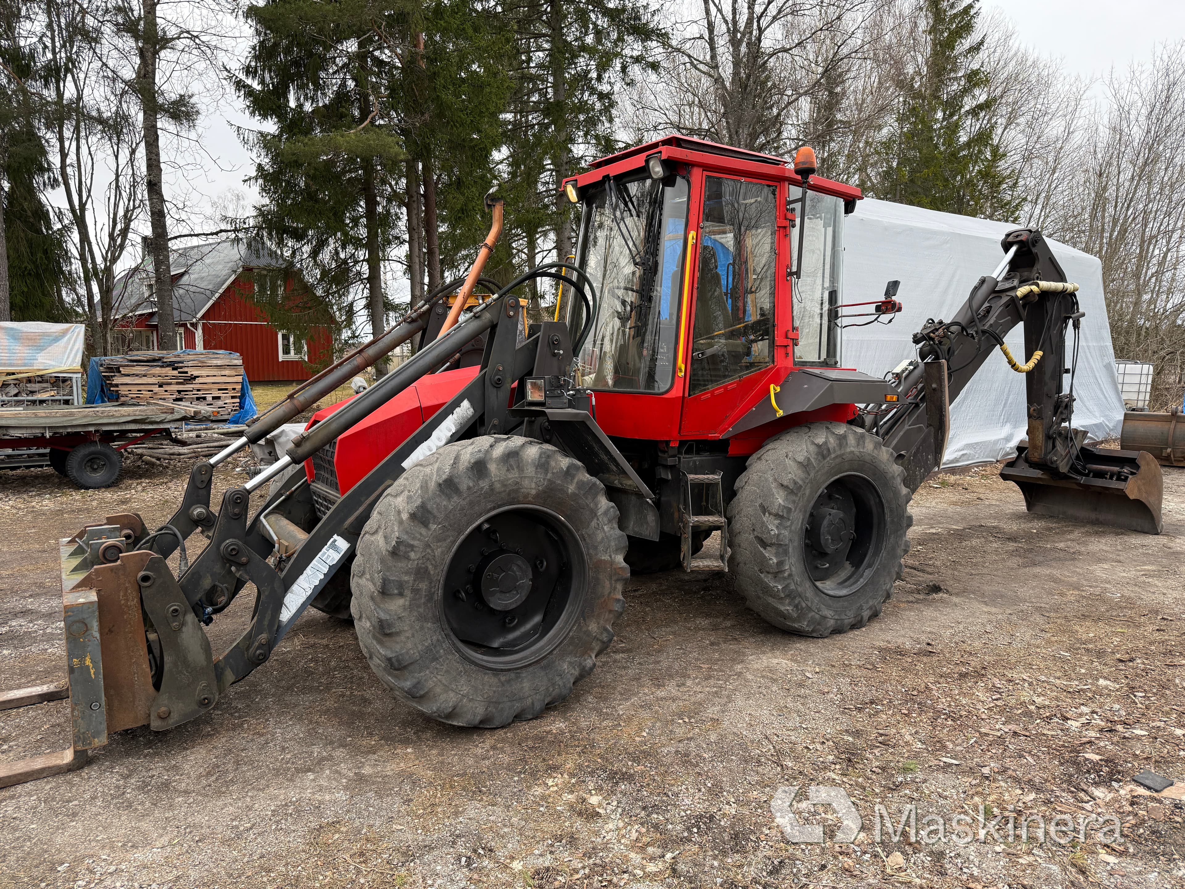 Grävlastare Valmet 7000