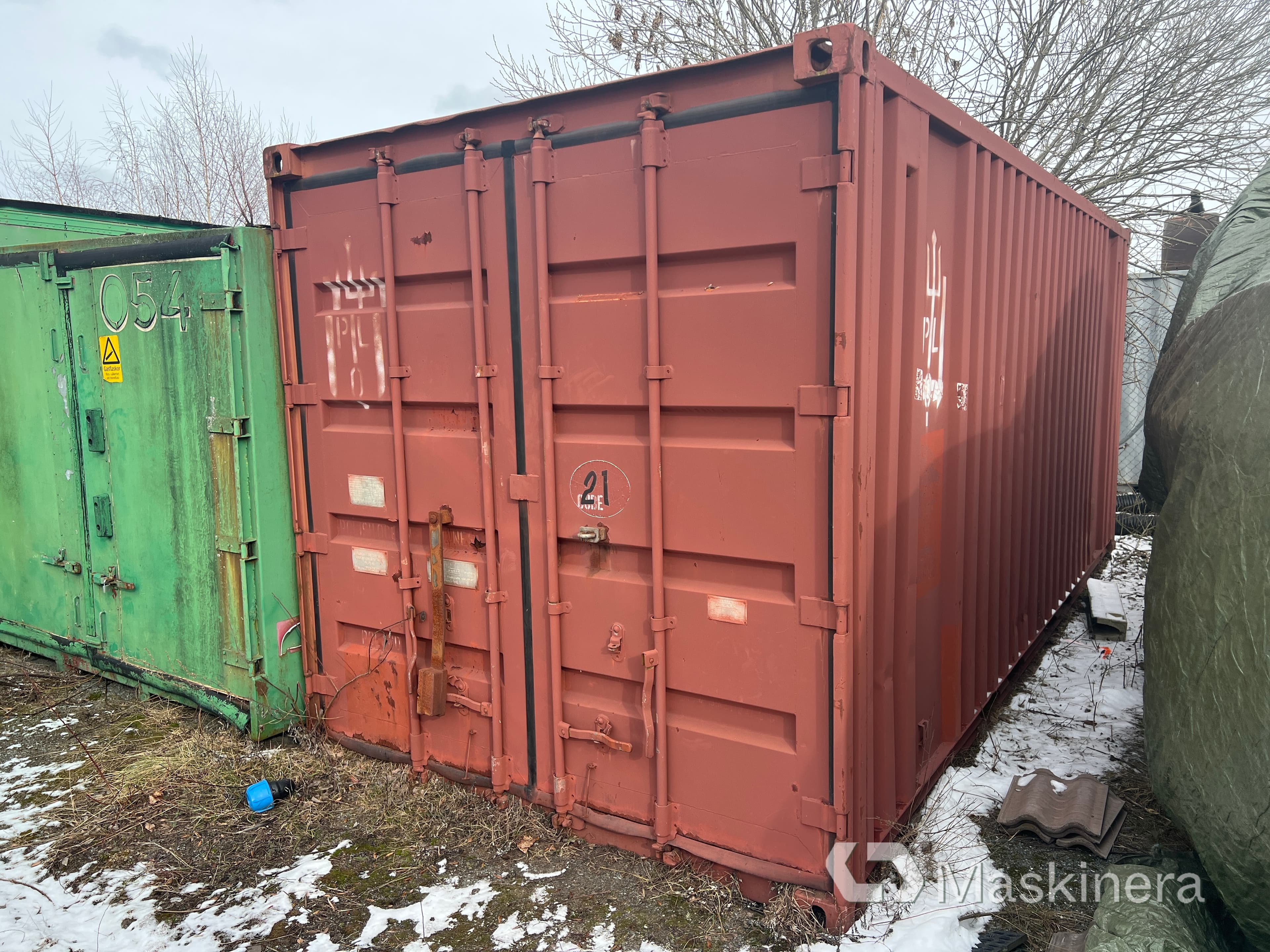 20’ Förrådscontainer Isolerad