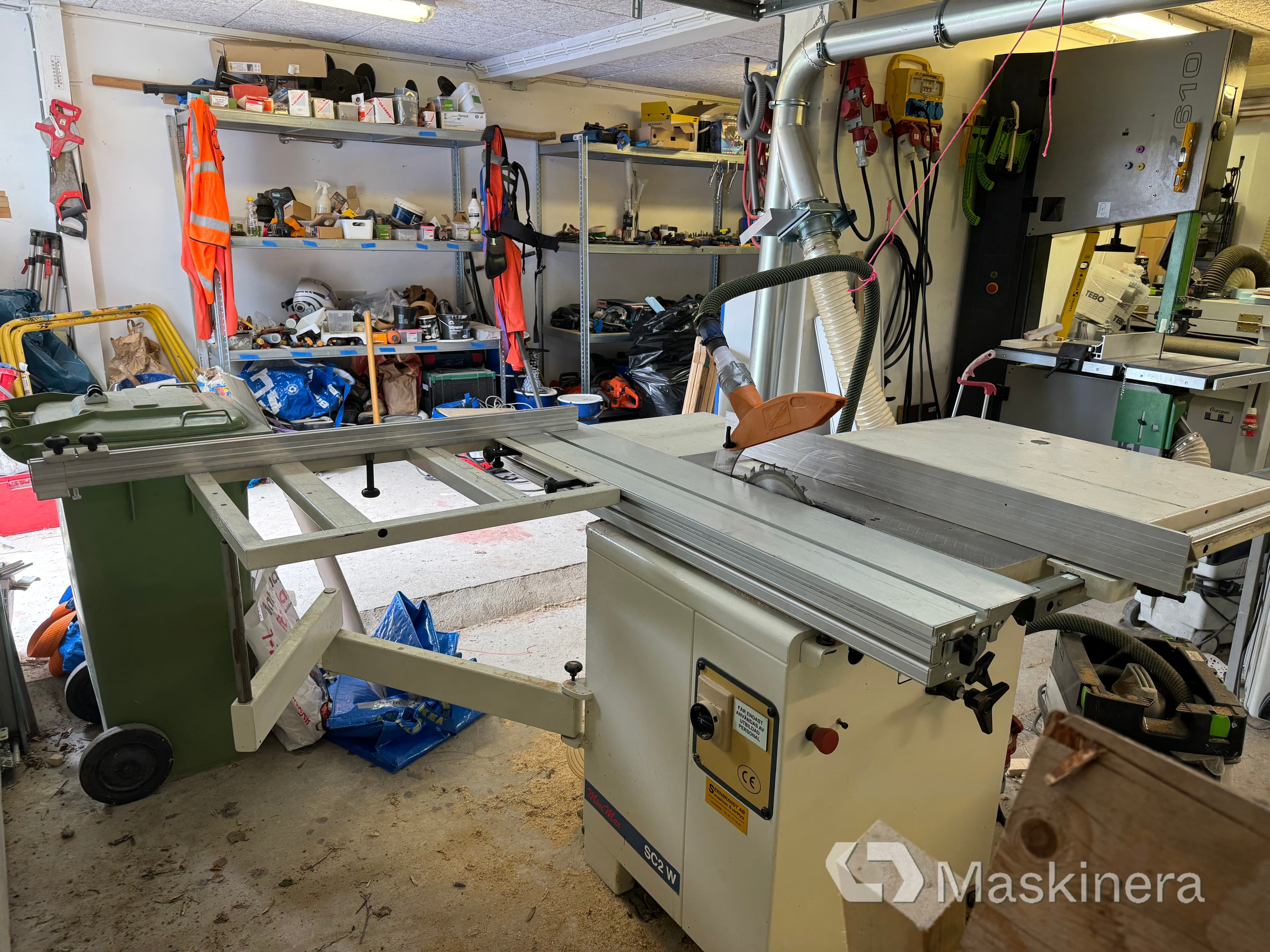Justersåg MiniMax SC2W med Festool dammsugare