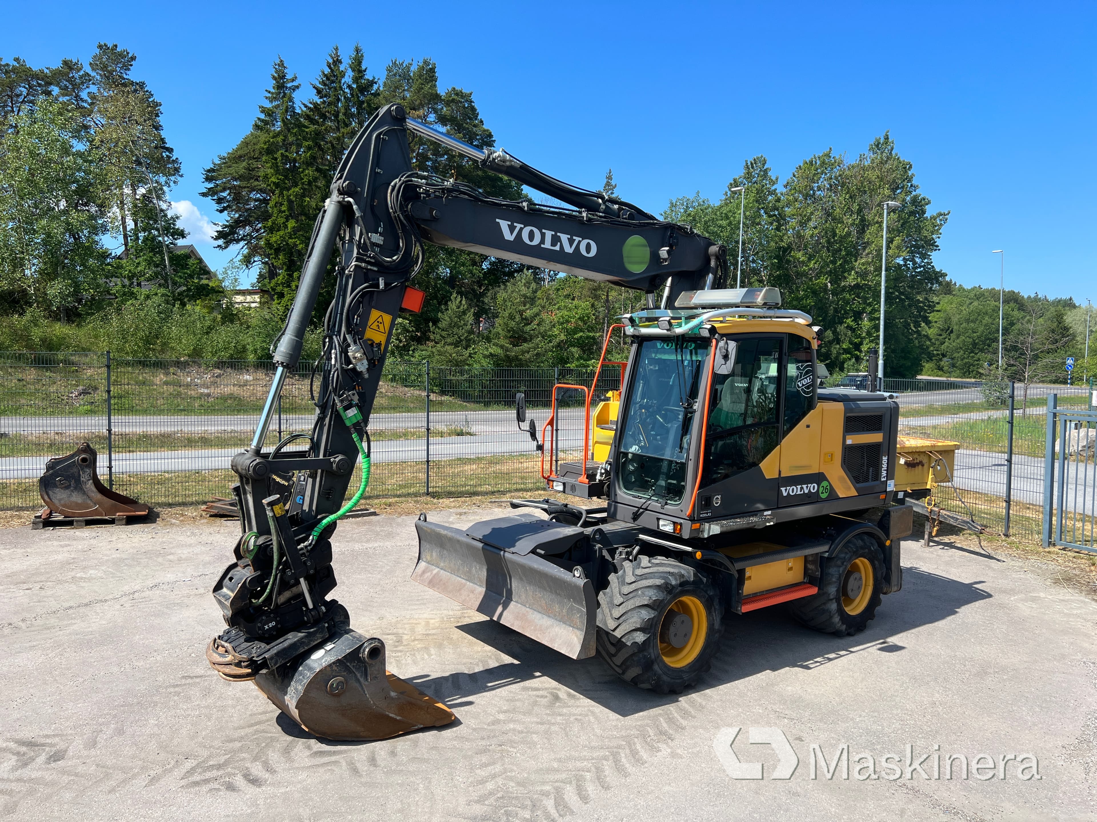 Hjulgrävare Volvo EW160E + Grävsystem