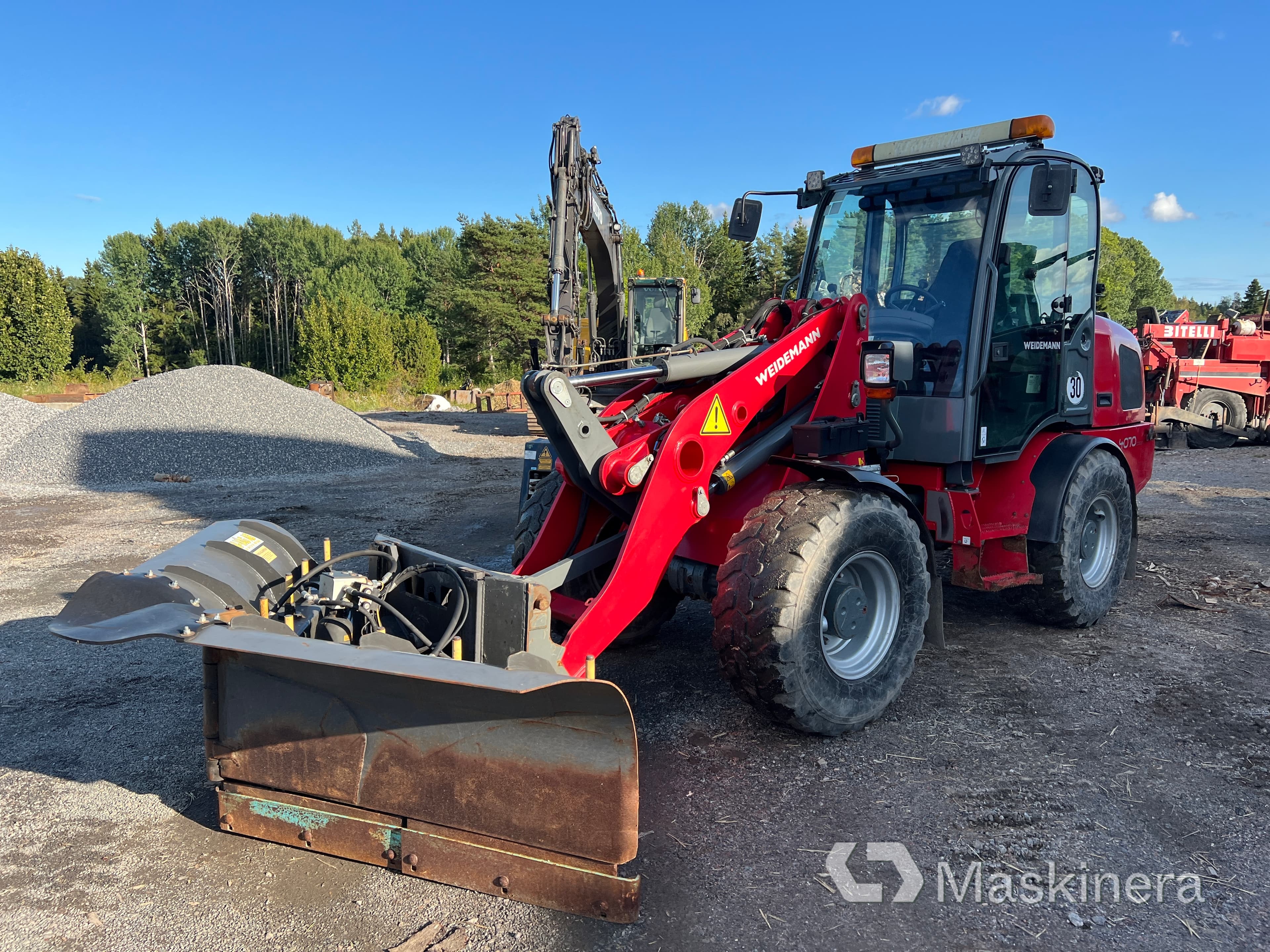 Hjullastare Weidemann 4070 CX100 med snöutrustning