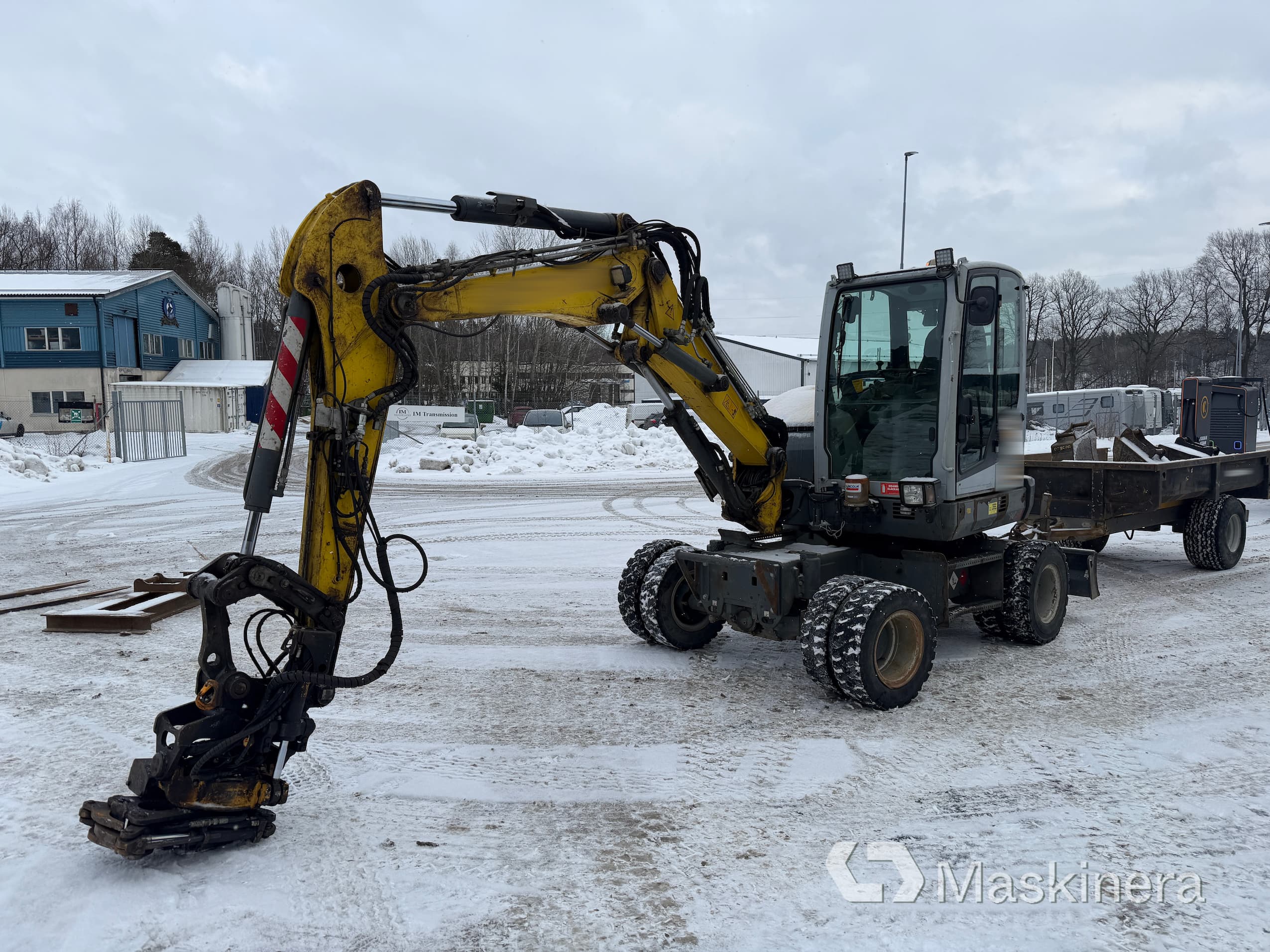 Hjulgrävare Wacker Neuson EW65 med tillbehör