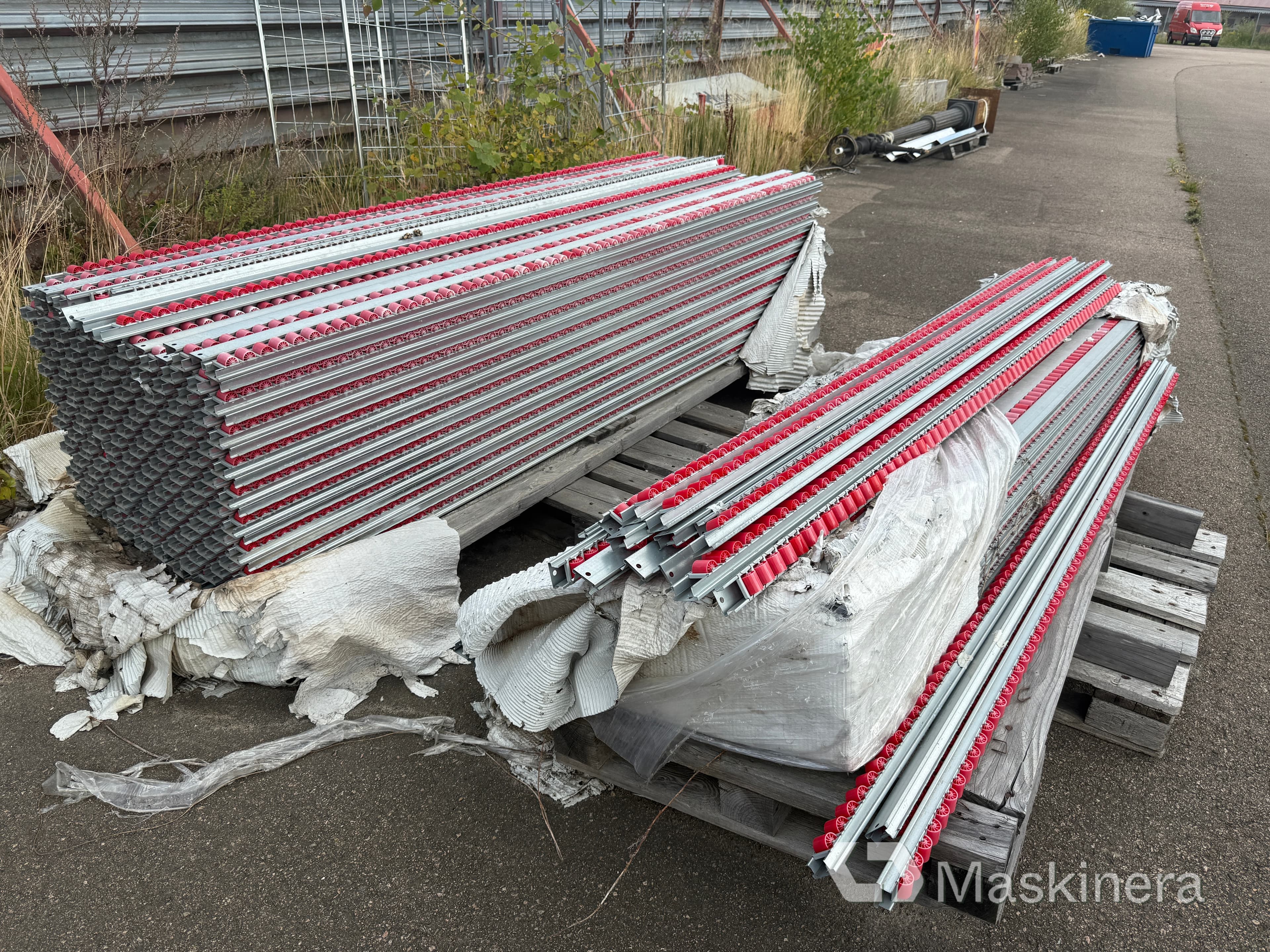 Rullbanor till pallställ/genomloppsställ