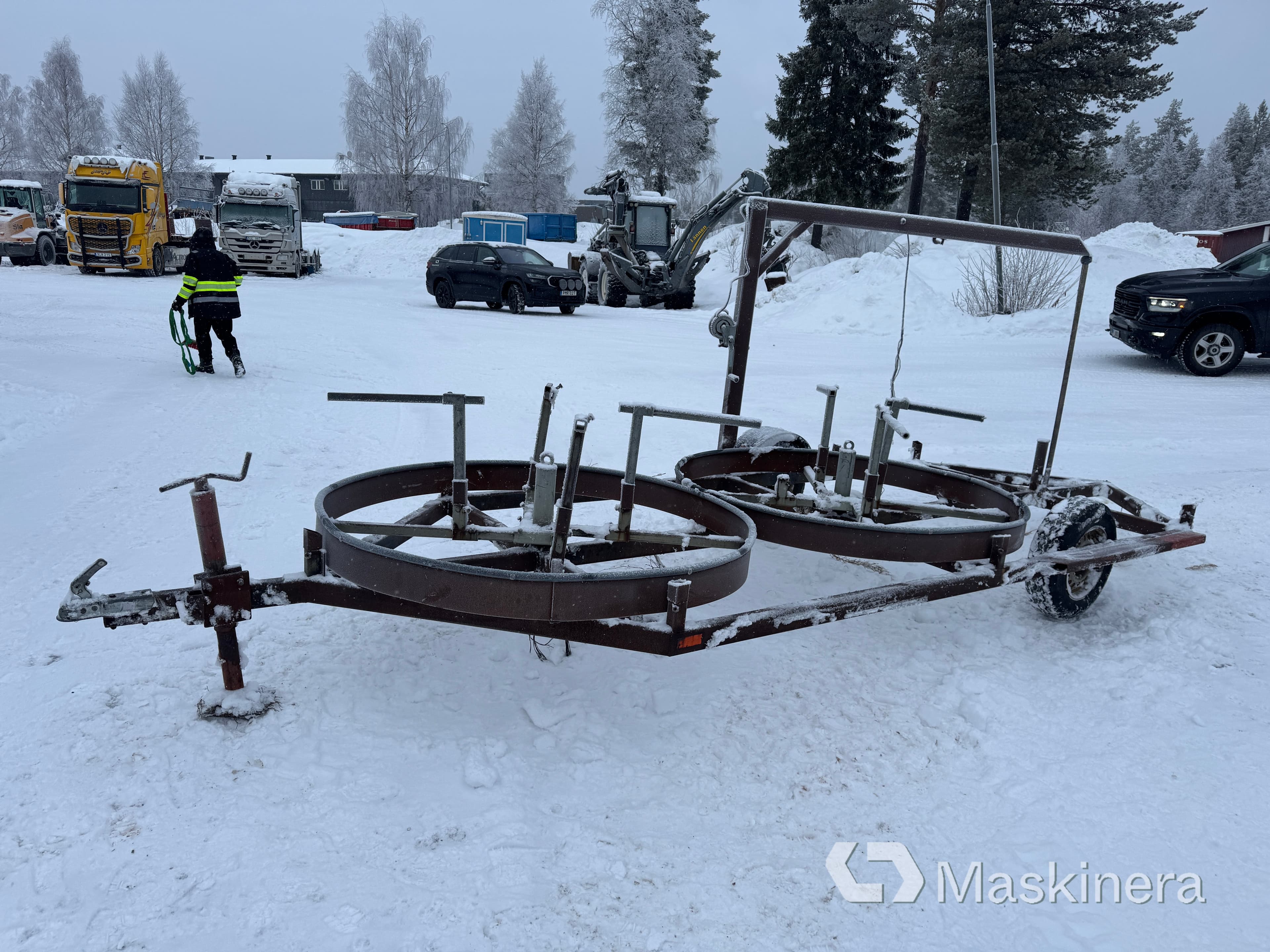 Slangvagn för jordvärmeslang