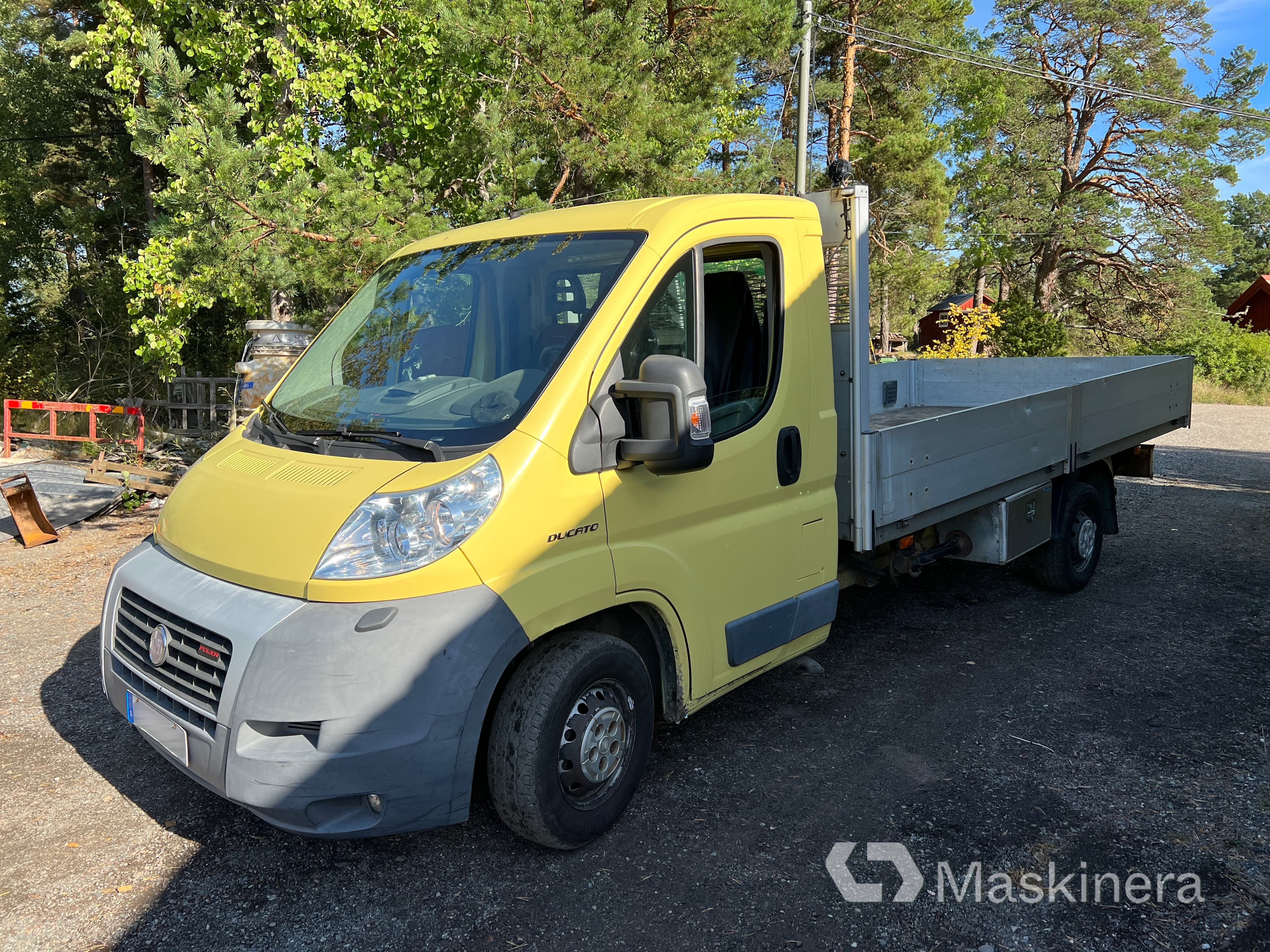 Flakbil med kran Fiat Ducato