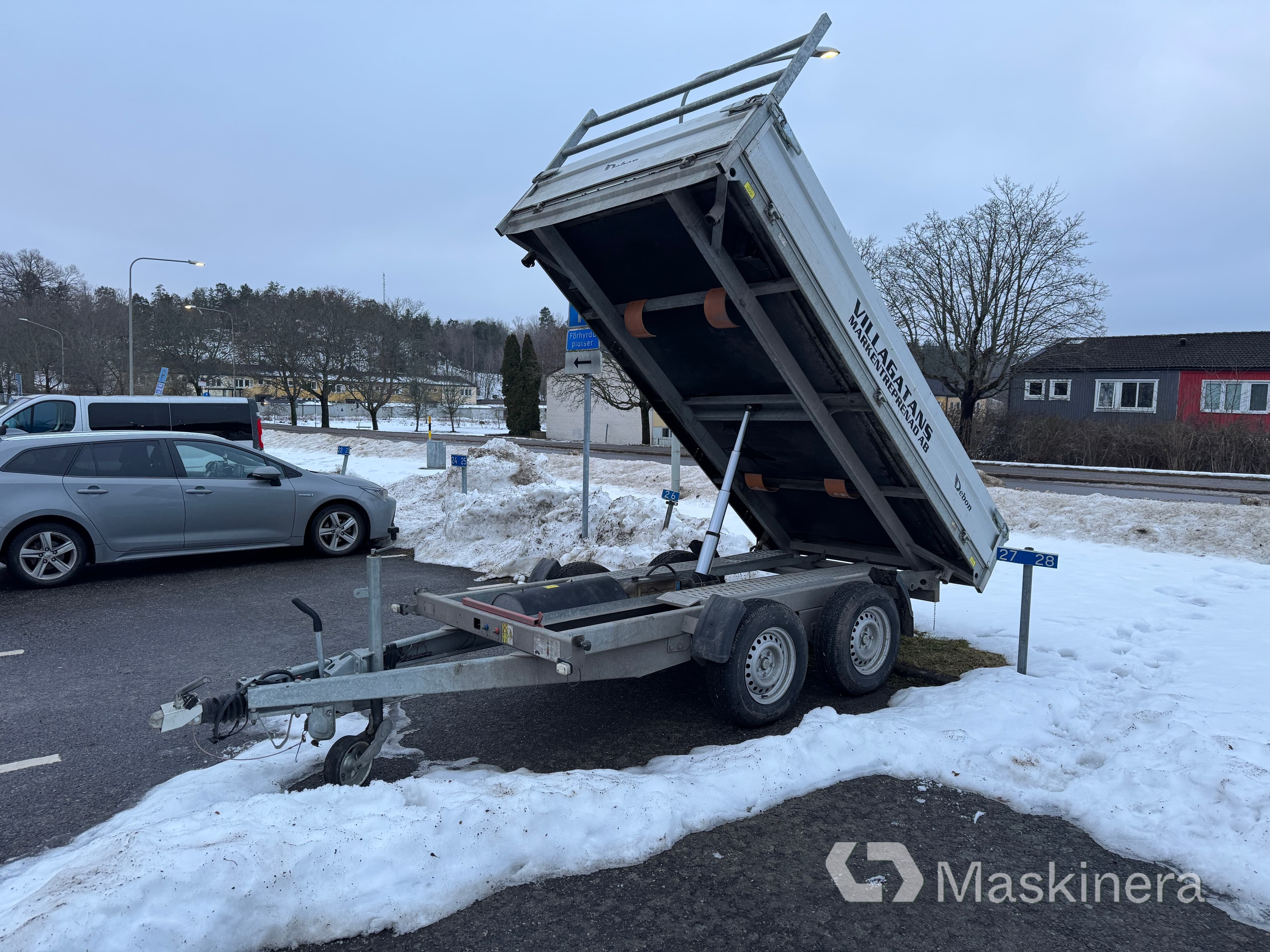 Släpkärra med hydraulisk tipp Cheval PW3.0E