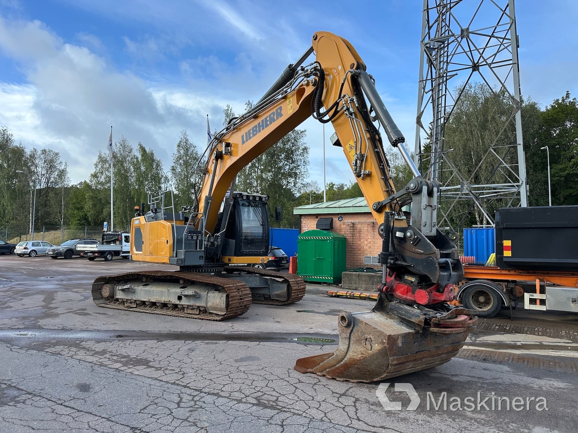 Grävmaskin Liebherr R924 WLC med maskinstyrning