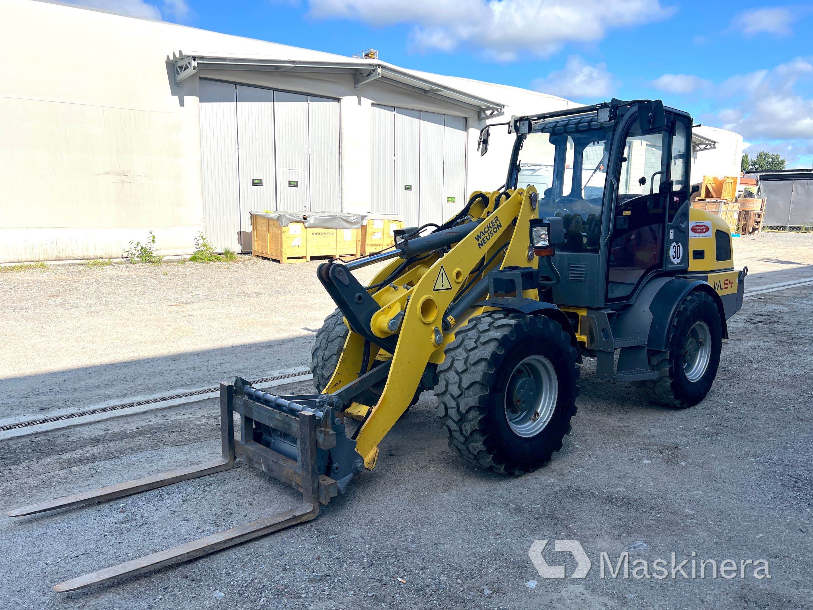 Hjullastare Wacker Neuson WL 54 med redskap