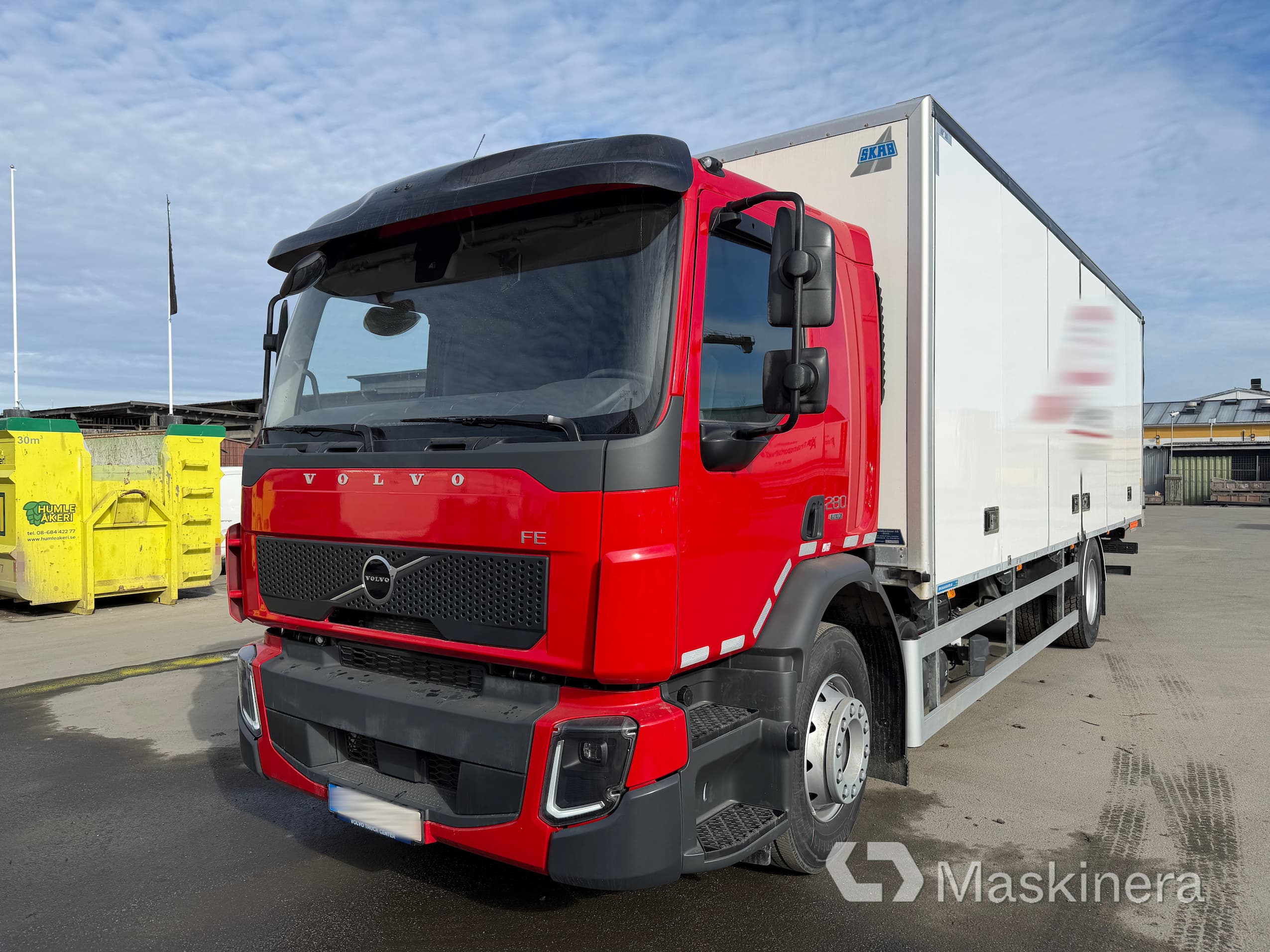 Lastbil Volvo FE 280 med skåp & Bakgavellyft