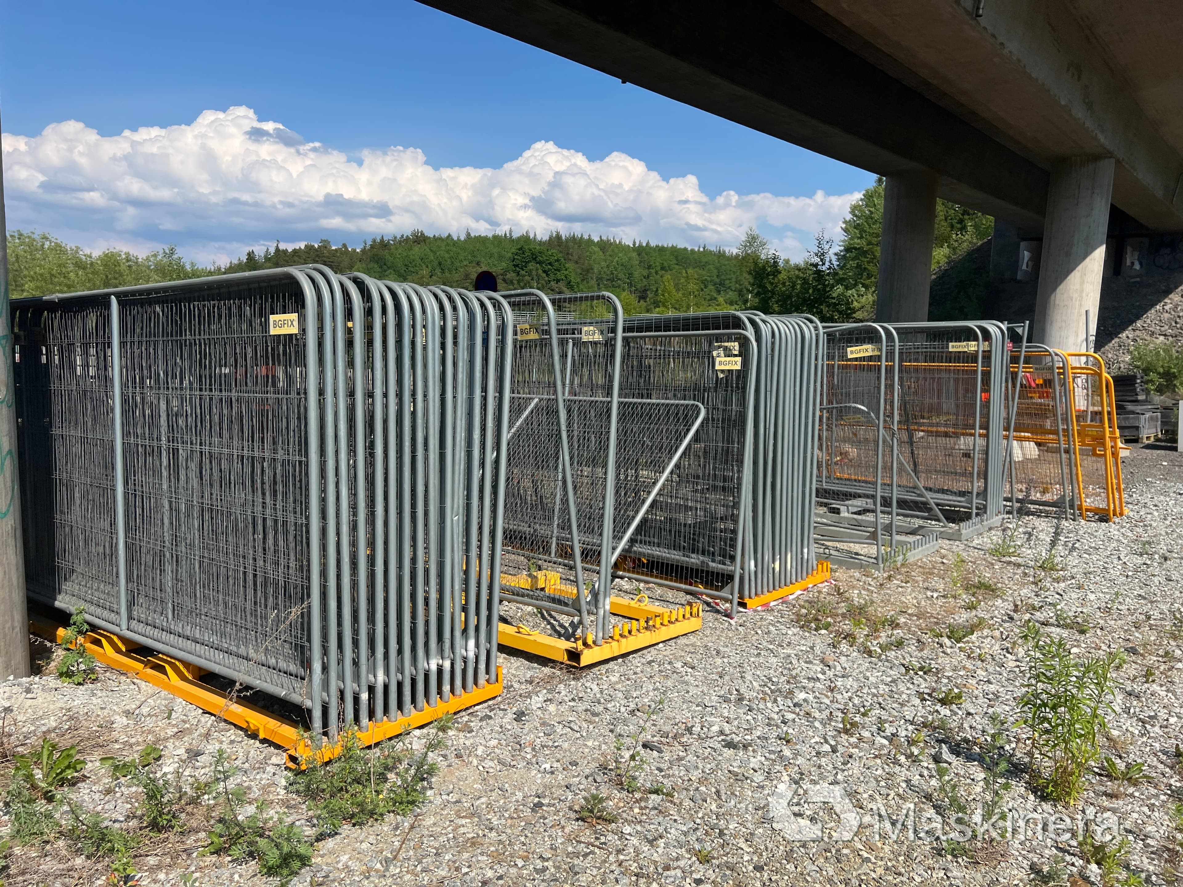 Byggstängsel ca 100st med fötter