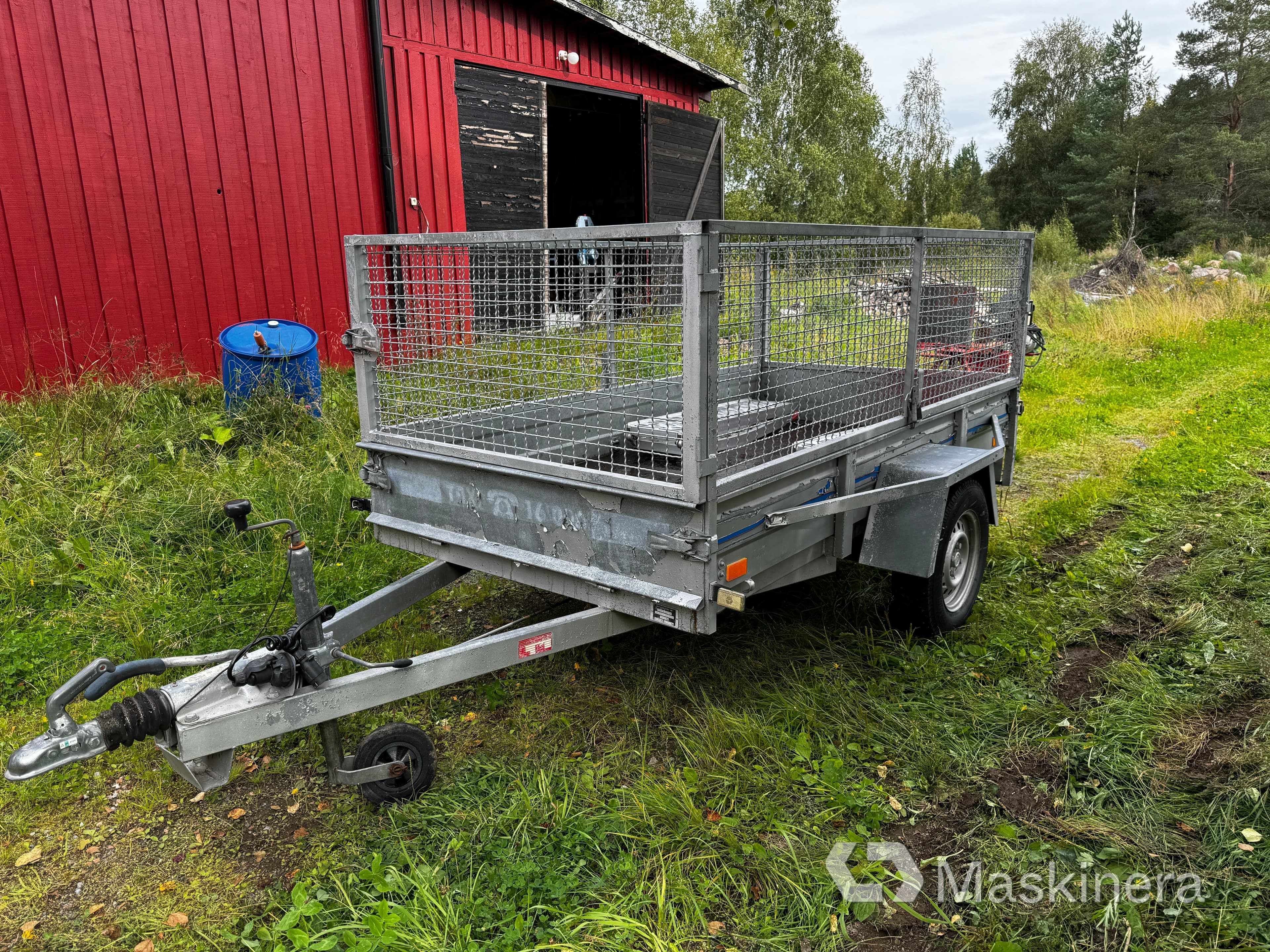 Släpvagn - Sävsjösläpet med gallergrind