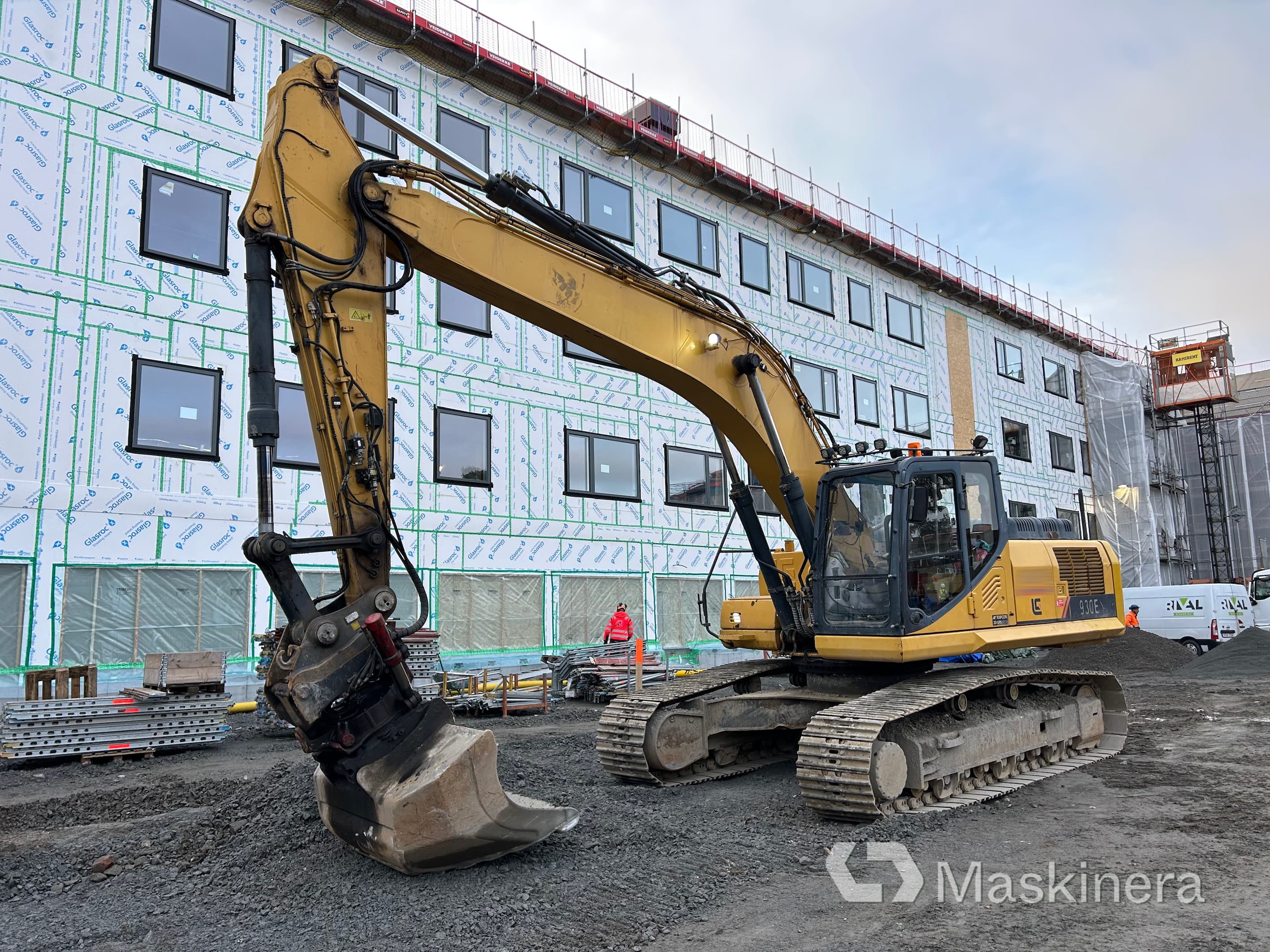 Grävmaskin Liugong CLG 930E med GPS Topcon