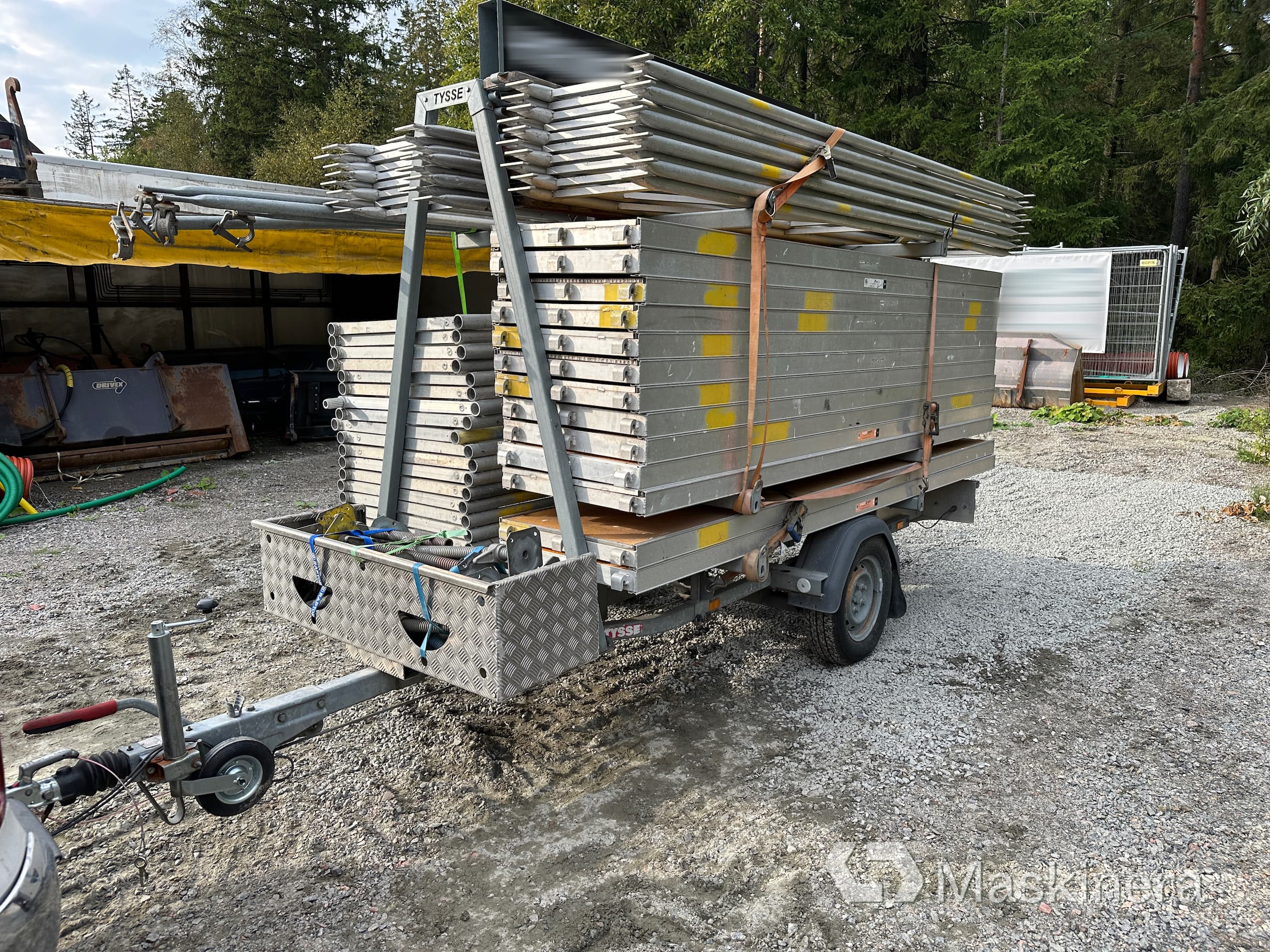 Ställningstrailer med MonZon modulställning 