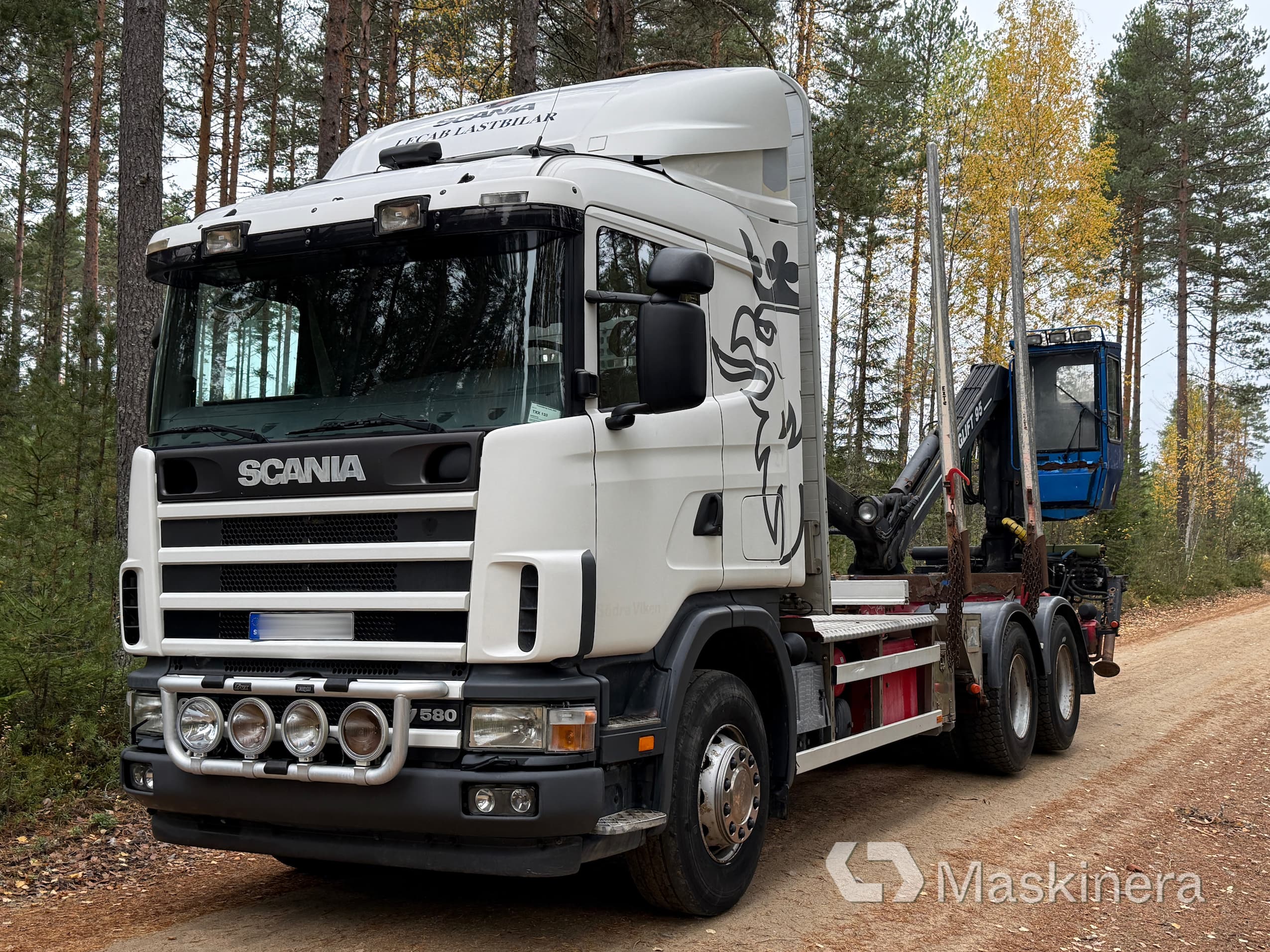 Timmerbil Scania R164 580 6x4