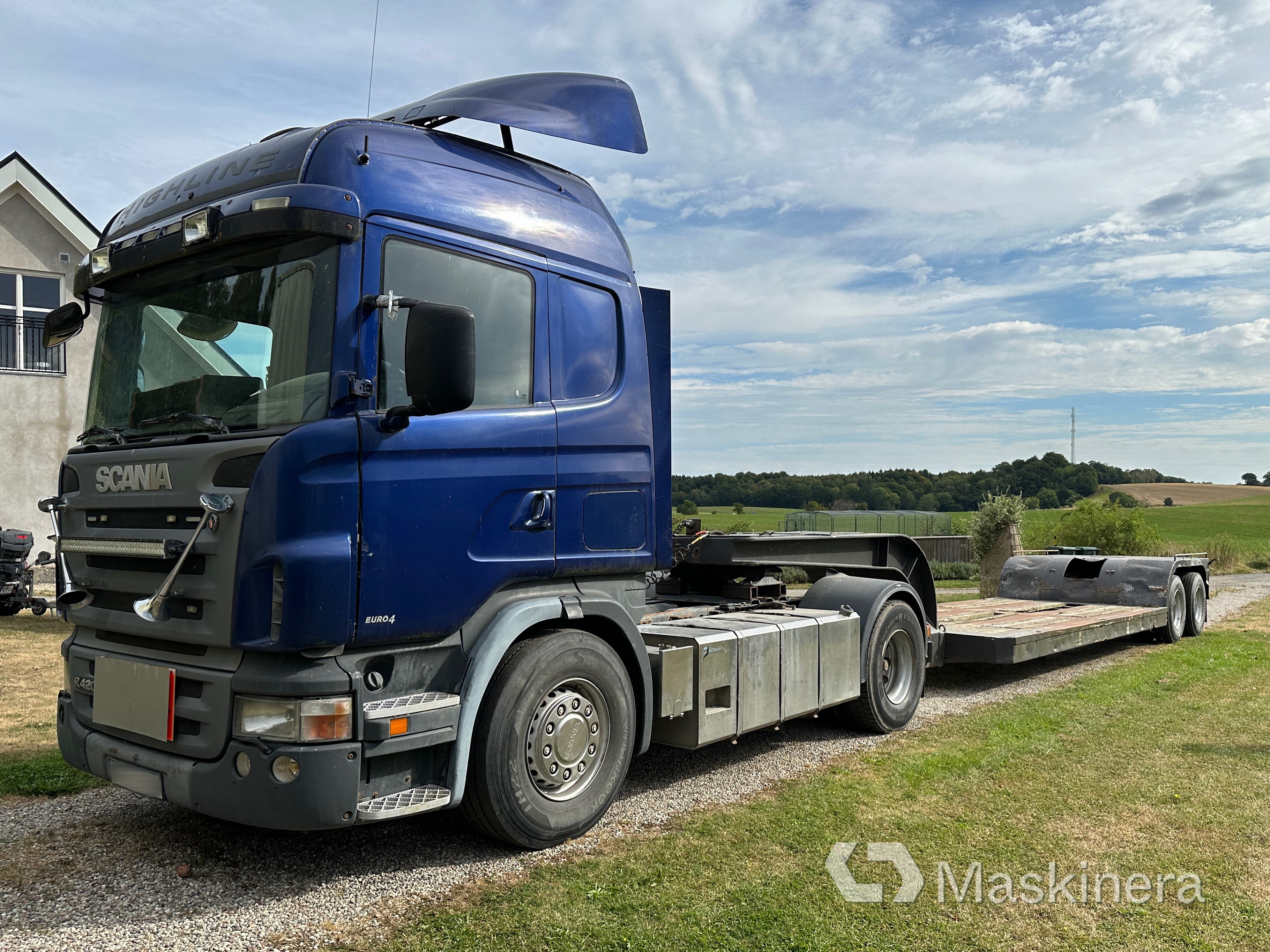 A-traktor Scania + 2 släp