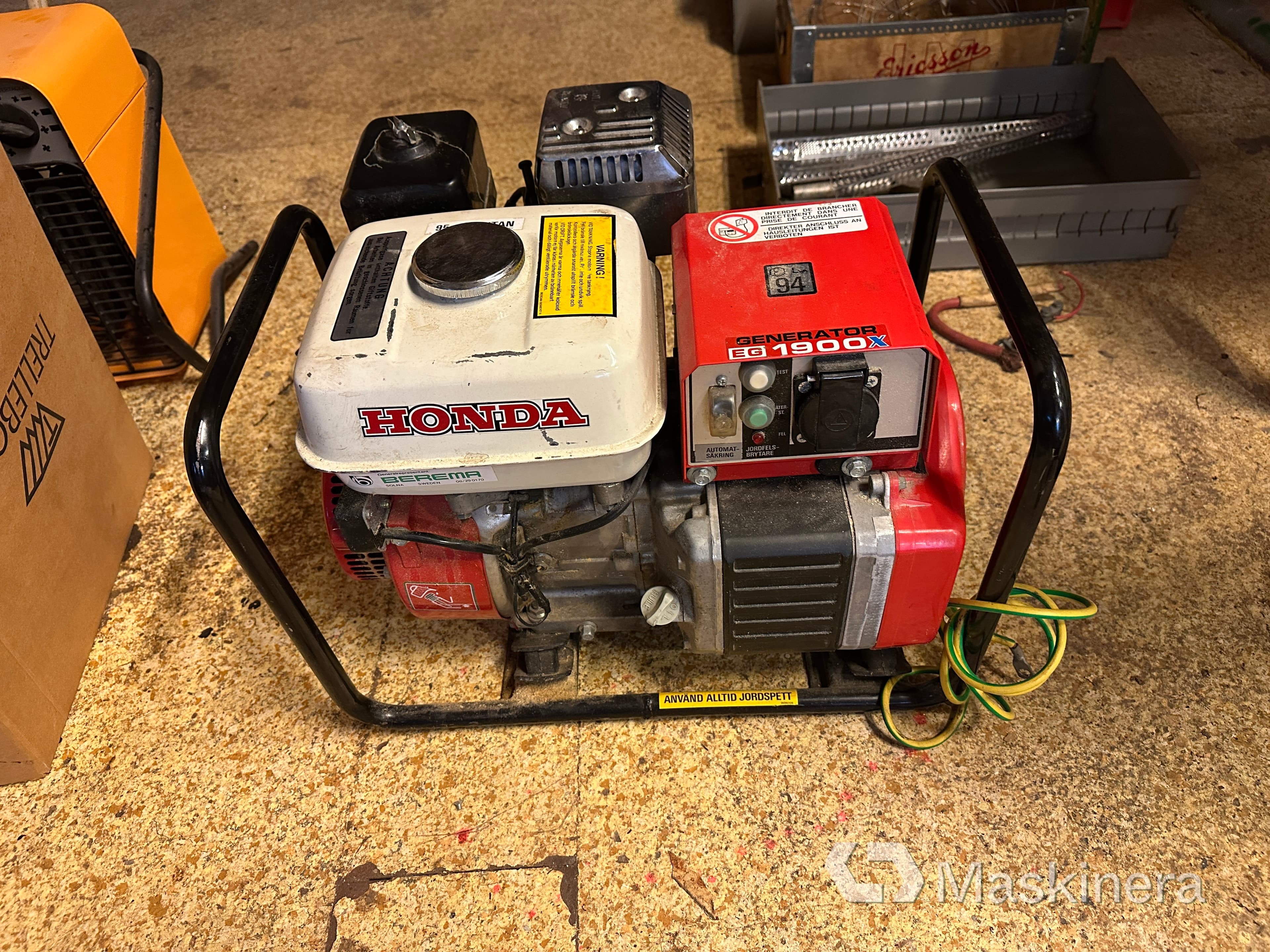 Elverk Honda EG1900X reparationsobjekt