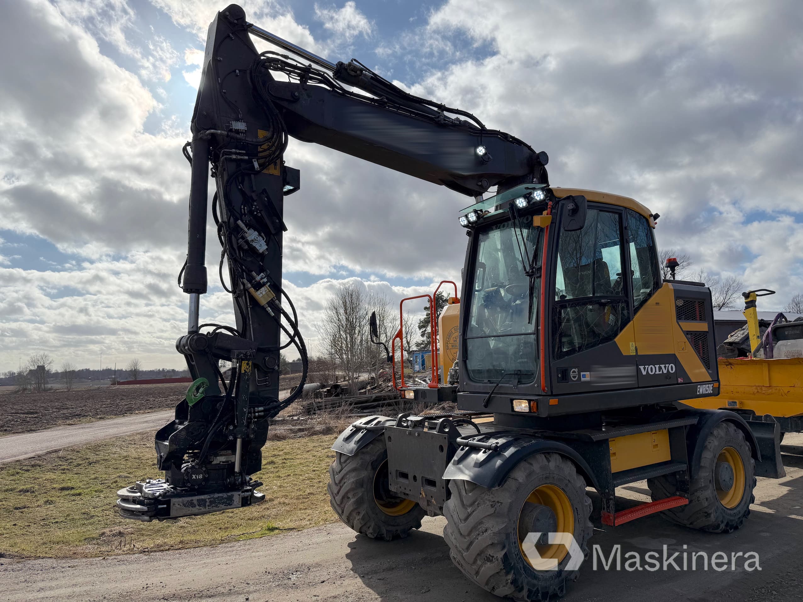 Hjulgrävare Volvo EWR150E med Topcon 3D